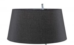 B-Leuchten Stehleuchte, 1-flammig, schwarz/chrom mit grauen Schirm -Innenleuchten Verkaufsladen 11687115 5 202111241245