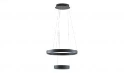 B-Leuchten LED-Pendelleuchte, schwarz `Ringe´ 21 B-Leuchten LED-Pendelleuchte, schwarz `Ringe´ -Innenleuchten Verkaufsladen 11687116 11 202202071235