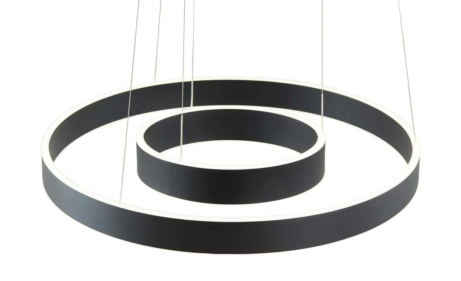 B-Leuchten LED-Pendelleuchte, schwarz `Ringe´ 6 B-Leuchten LED-Pendelleuchte, schwarz `Ringe´ – Bild 6