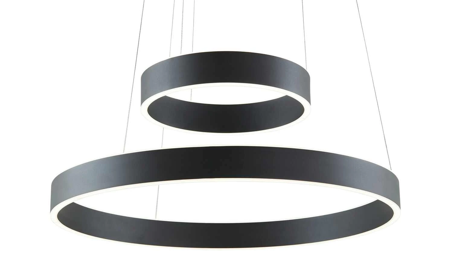 B-Leuchten LED-Pendelleuchte, schwarz `Ringe´ 9 B-Leuchten LED-Pendelleuchte, schwarz `Ringe´ – Bild 9
