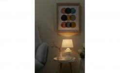 Trio Keramik-Tischleuchte, 1-flammig, weiß