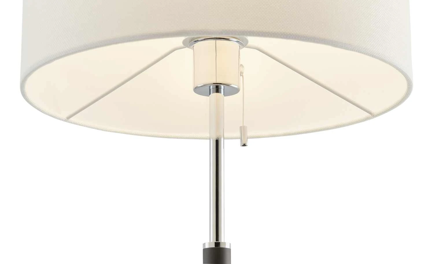 B-Leuchten Stehleuchte, 1-flammig, schwarz/chrom,Stoffschirm 5 B-Leuchten Stehleuchte, 1-flammig, schwarz/chrom,Stoffschirm – Bild 5