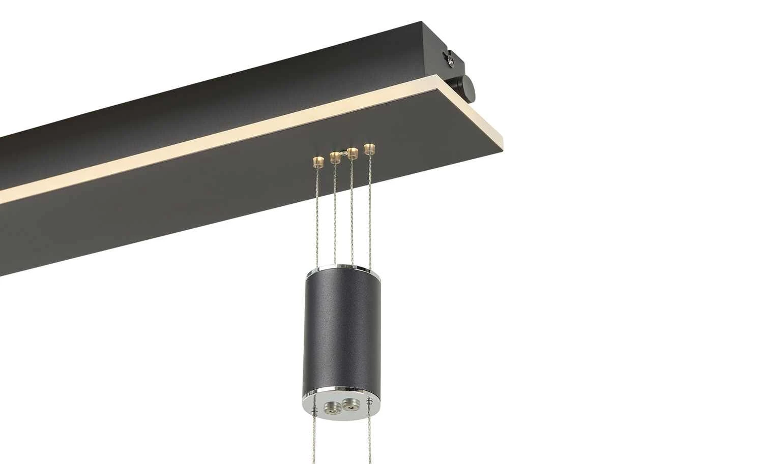 B-Leuchten LED-Pendeleuchte, 3-flammig, schwarz mit indirekter Beleuchtung 11 B-Leuchten LED-Pendeleuchte, 3-flammig, schwarz mit indirekter Beleuchtung – Bild 11