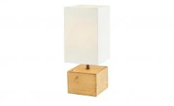 Trio Tischleuchte, 1-flammig, Holz/ Stoffschirm weiß -Innenleuchten Verkaufsladen 11687148 1 202112232232