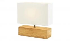 Trio Tischleuchte, 1-flammig, Holz/ Stoffschirm weiß -Innenleuchten Verkaufsladen 11687149 3 202112232232