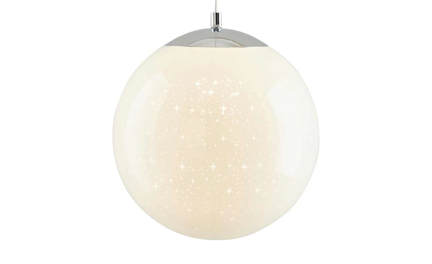 Wofi LED-Pendelleuchte, 1-flammig, Glas weiß mit Sterneneffekt 7 Wofi LED-Pendelleuchte, 1-flammig, Glas weiß mit Sterneneffekt – Bild 7