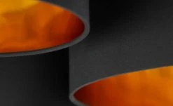 Deckenleuchte, 5-flammig, Stoffschirm schwarz/gold -Innenleuchten Verkaufsladen 11687189 3 202202071235