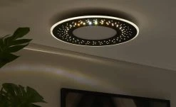 Trio LED-Deckenleuchte , schwarz mit Fernbedienung -Innenleuchten Verkaufsladen 11687191 1 202201251234