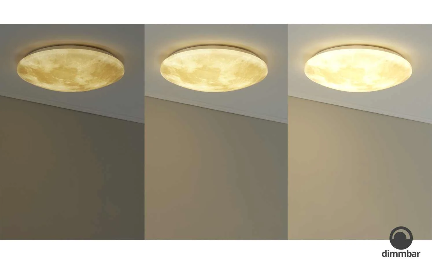 Trio LED-Deckenleuchte in Mondoptik `klein´ | 22|W 1 Trio LED-Deckenleuchte in Mondoptik `klein´ | 22|W