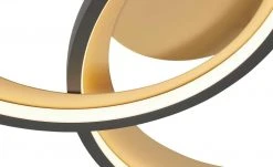 Trio LED-Deckenleuchte, schwarz/ gold ´groß´ | 36|W -Innenleuchten Verkaufsladen 11687207 5 202201271233