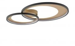 Trio LED-Deckenleuchte, schwarz/ gold ´groß´ | 36|W -Innenleuchten Verkaufsladen 11687207 6 202201271233