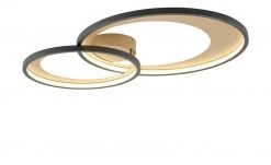 Trio LED-Deckenleuchte, schwarz/ gold ´groß´ | 36|W -Innenleuchten Verkaufsladen 11687207 7 202201271233