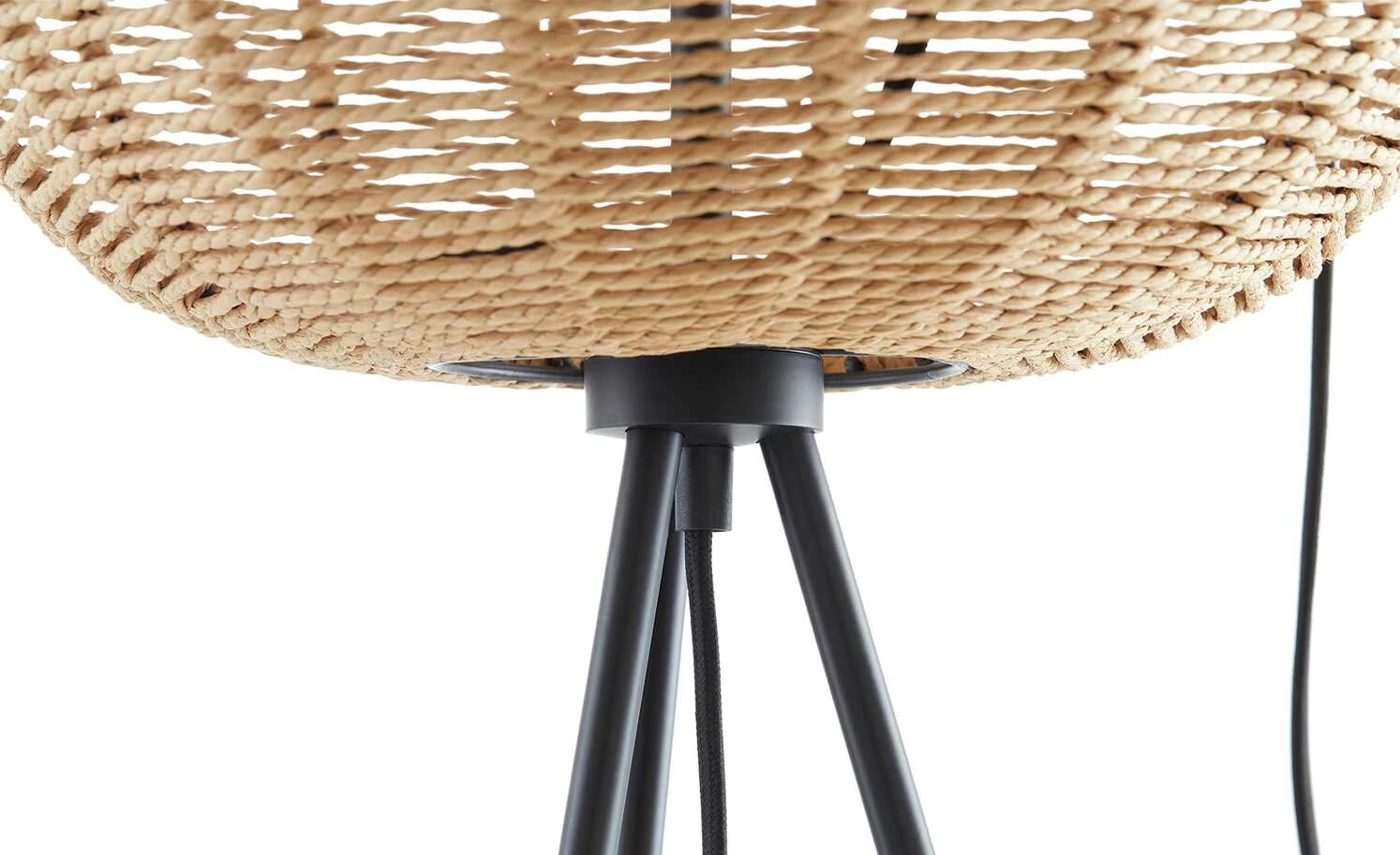 Trio Stehleuchte, 1-flammig, Sisal braun 4 Trio Stehleuchte, 1-flammig, Sisal braun – Bild 4