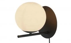 Trio Wandleuchte, 1-flammig, schwarz, Kugel weiß -Innenleuchten Verkaufsladen 11687219 8 202203041236