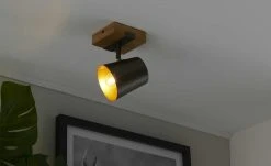 Trio Wand-/Deckenstrahler 1-flammig, Nickel-antik