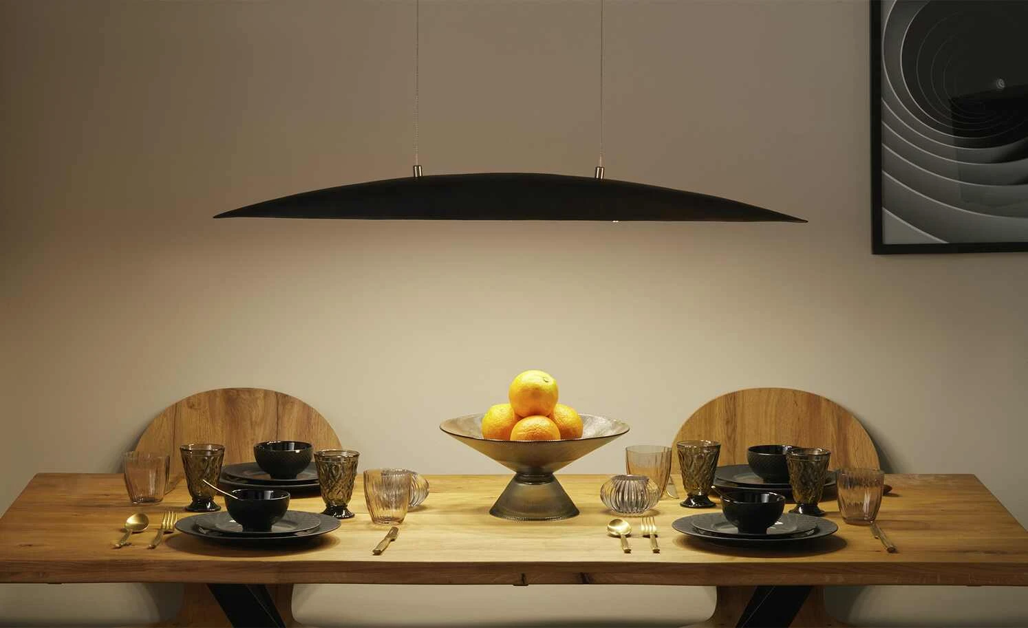 Fischer-Honsel LED-Pendelleuchte, schwarz matt/ antik mit Dimmer 2 Fischer-Honsel LED-Pendelleuchte, schwarz matt/ antik mit Dimmer – Bild 2