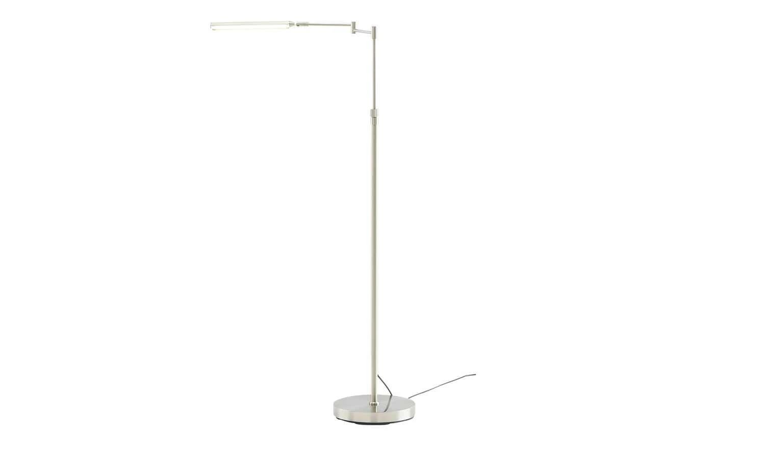 Fischer-Honsel LED-Stehleuchte Nickel matt höhenverstellbar 5 Fischer-Honsel LED-Stehleuchte Nickel matt höhenverstellbar – Bild 5