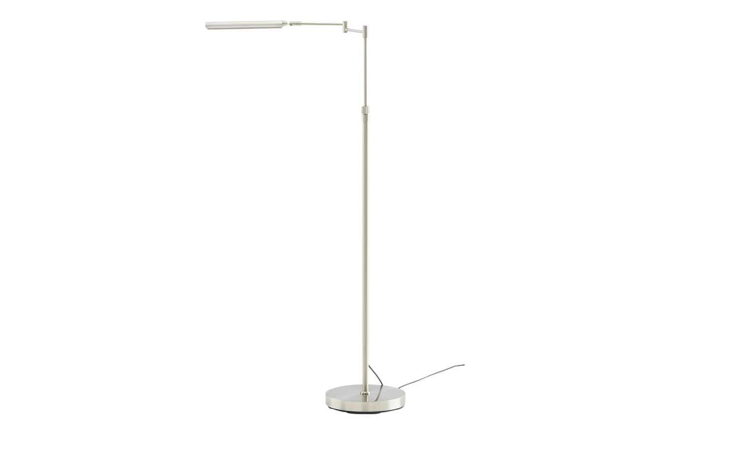 Fischer-Honsel LED-Stehleuchte Nickel matt höhenverstellbar 4 Fischer-Honsel LED-Stehleuchte Nickel matt höhenverstellbar – Bild 4