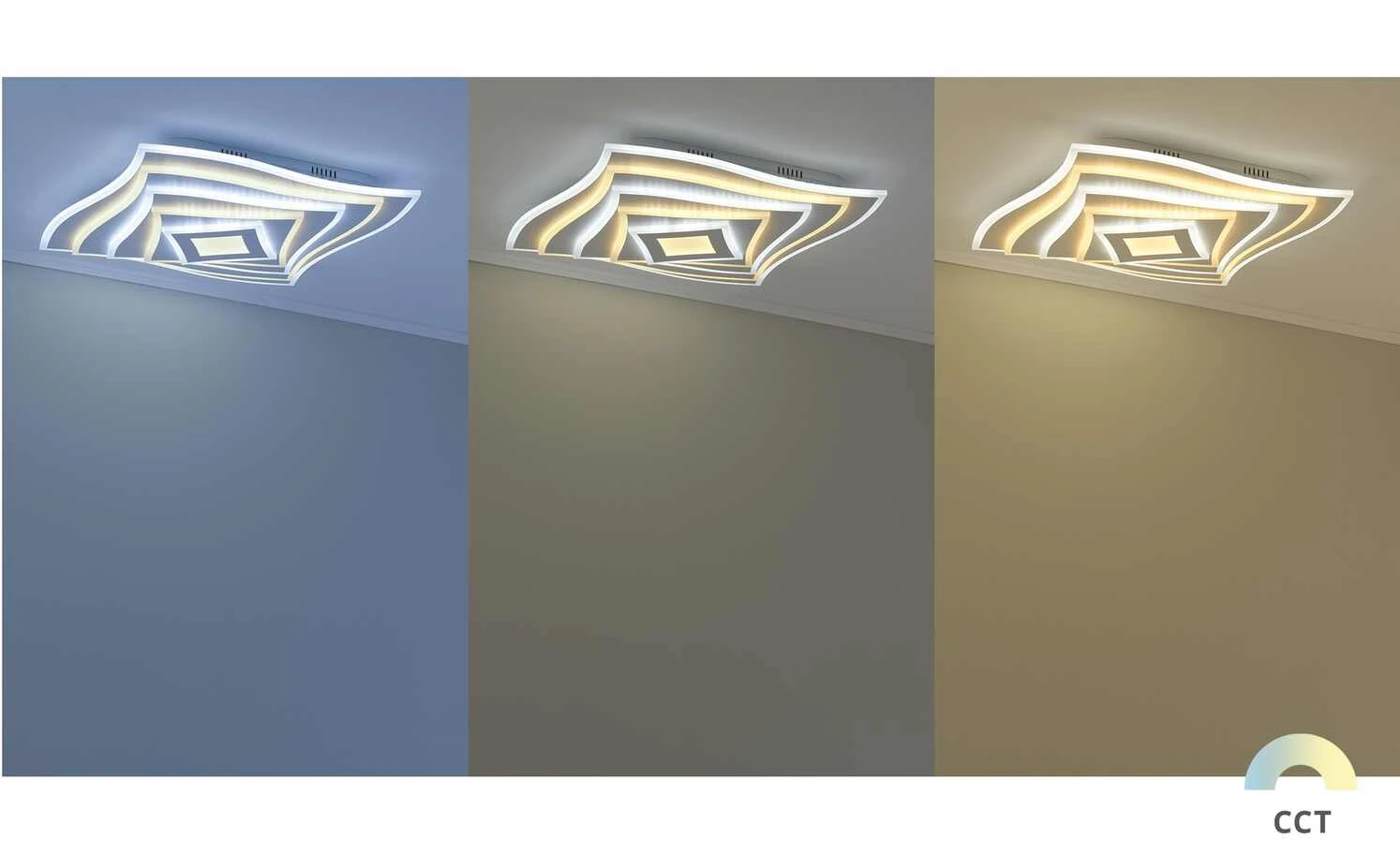 Fischer-Honsel LED-Deckeneuchte, weiß, mit Fernbedienung und Backlight 3 Fischer-Honsel LED-Deckeneuchte, weiß, mit Fernbedienung und Backlight – Bild 3