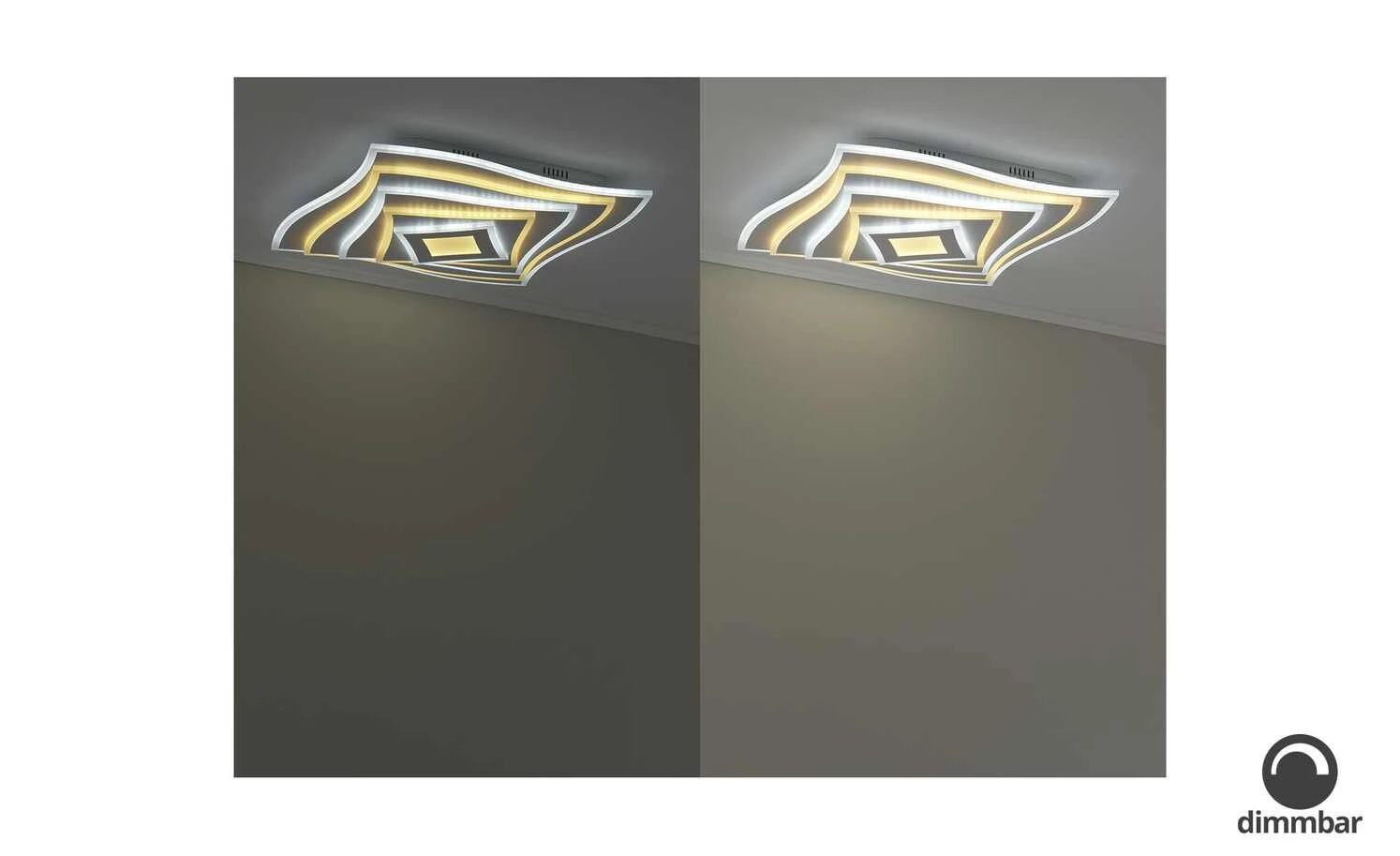 Fischer-Honsel LED-Deckeneuchte, weiß, mit Fernbedienung und Backlight 2 Fischer-Honsel LED-Deckeneuchte, weiß, mit Fernbedienung und Backlight – Bild 2