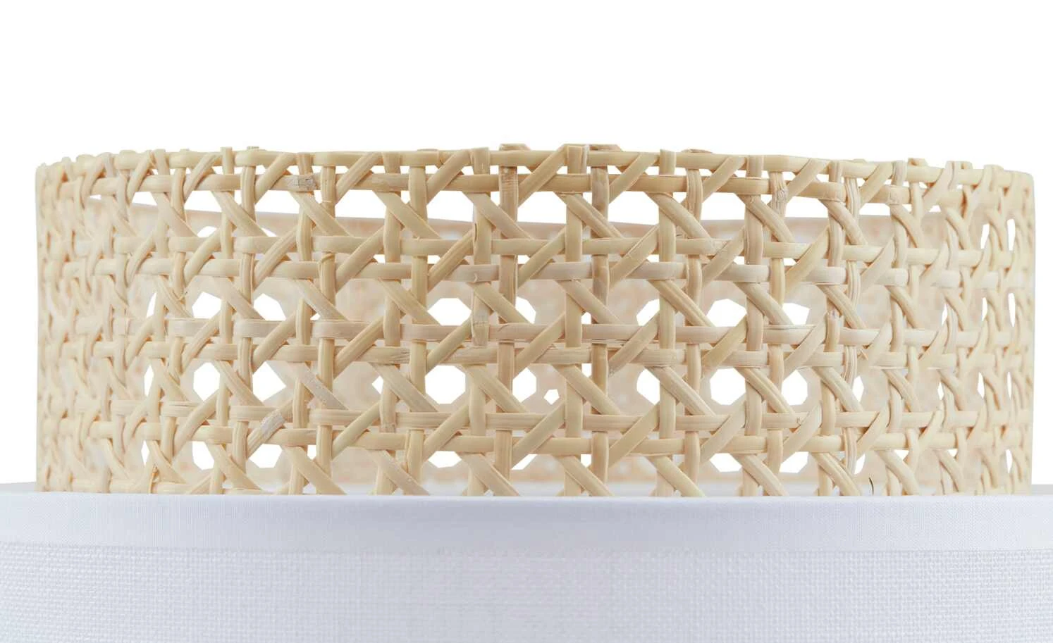 Tischleuchte, 1-flammig, Wiener Geflecht weiß 6 Tischleuchte, 1-flammig, Wiener Geflecht weiß – Bild 6