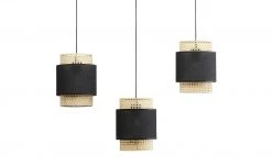 Pendelleuchte 3-flammig, Wiener Geflecht schwarz 10 Pendelleuchte 3-flammig, Wiener Geflecht schwarz -Innenleuchten Verkaufsladen 11687457 3 202110212232