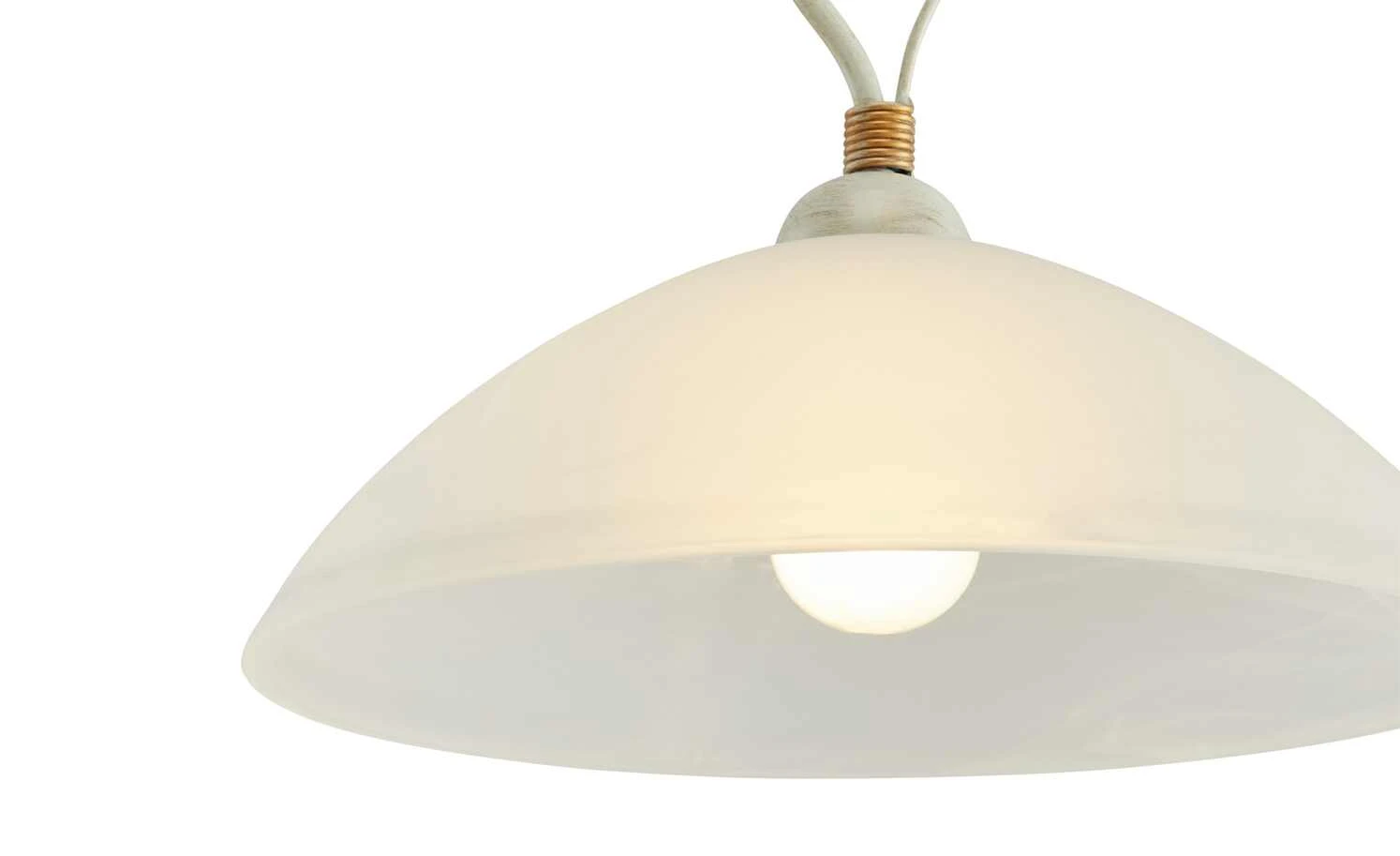 Pendelleuchte, 1-flammig, elfenbein/goldfarben 6 Pendelleuchte, 1-flammig, elfenbein/goldfarben – Bild 6