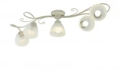 Deckenleuchte,, 5-flammig, elfenbein/goldfarben -Innenleuchten Verkaufsladen 11687497 6 202206231234