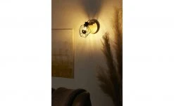 Paul Neuhaus Decken- und Wandstrahler, 1-flammig, Rubber Wood