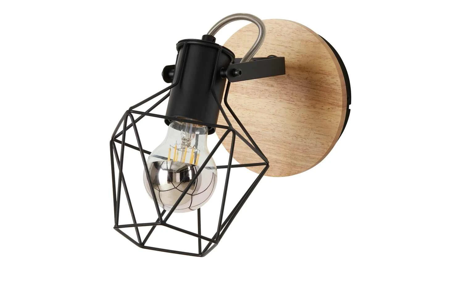 Paul Neuhaus Decken- und Wandstrahler, 1-flammig, Rubber Wood 2 Paul Neuhaus Decken- und Wandstrahler, 1-flammig, Rubber Wood – Bild 2