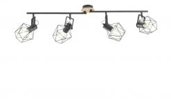 Paul Neuhaus Deckenstrahler, 4-flammig, Rubber Wood / Drahtgestell -Innenleuchten Verkaufsladen 11687514 4 202202232233