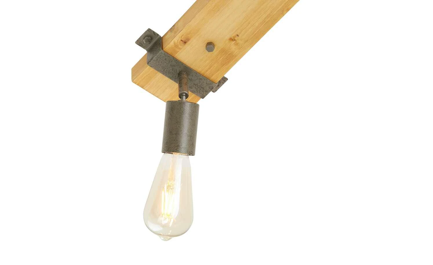 Paul Neuhaus Deckenstrahler, 3-flammig, Kiefernholz/Metall 5 Paul Neuhaus Deckenstrahler, 3-flammig, Kiefernholz/Metall – Bild 5