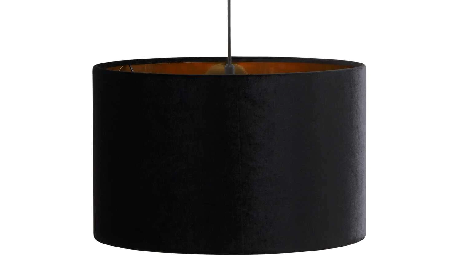 Pendelleuchte, 1-flammig, Samt schwarz 2 Pendelleuchte, 1-flammig, Samt schwarz – Bild 2