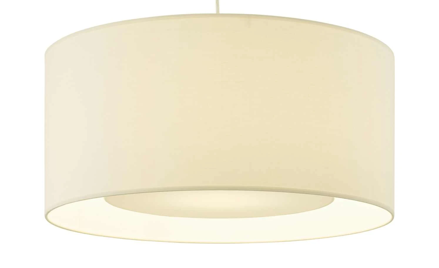 Pendelleuchte, 1-flammig, Stoff beige 3 Pendelleuchte, 1-flammig, Stoff beige – Bild 3