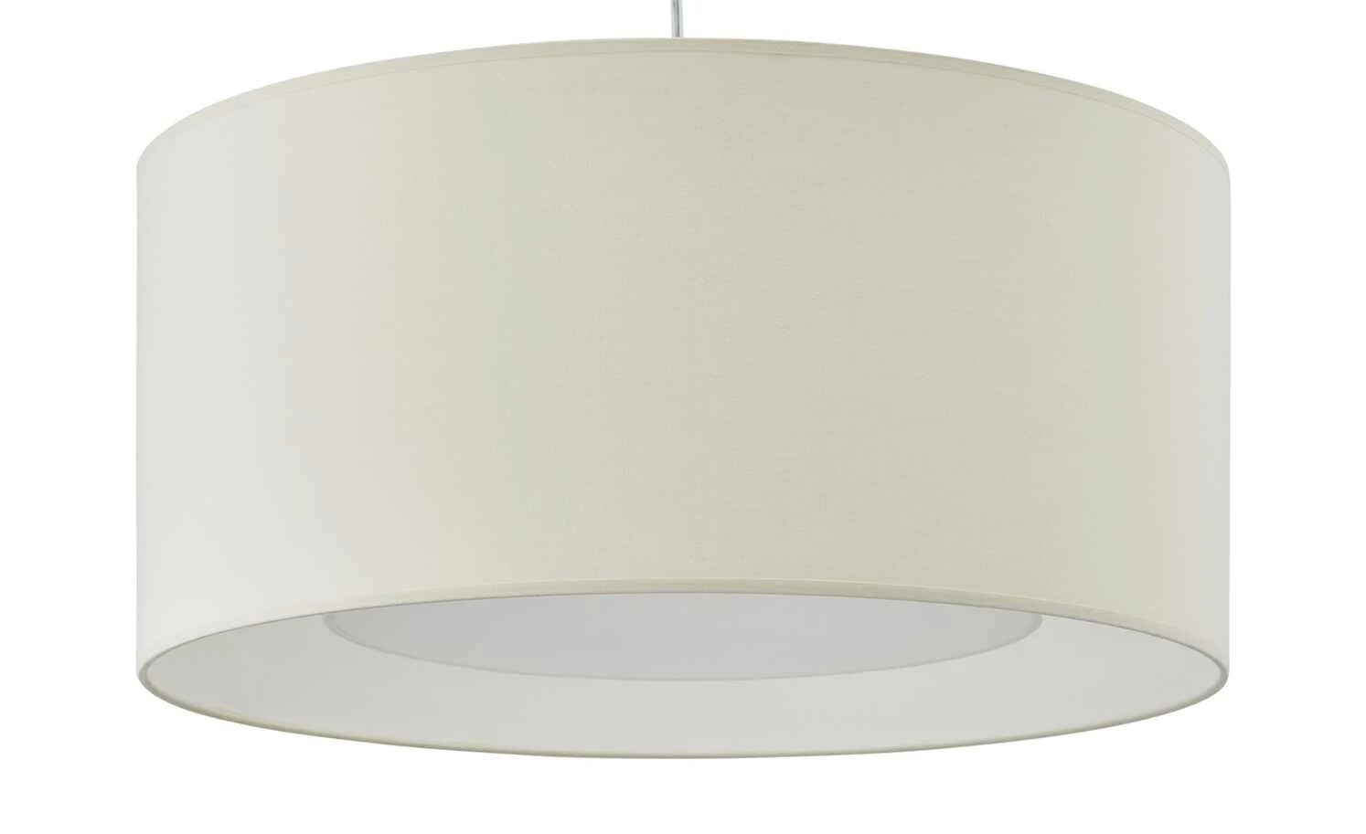 Pendelleuchte, 1-flammig, Stoff beige 1 Pendelleuchte, 1-flammig, Stoff beige