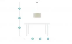 Pendelleuchte, 1-flammig, Stoff beige 11 Pendelleuchte, 1-flammig, Stoff beige -Innenleuchten Verkaufsladen 11687526 6 202205042232