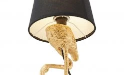 Trio Tischleuchte, 1-flammig `Flamingo`schwarz/goldfarbig -Innenleuchten Verkaufsladen 11687576 4 202201131238