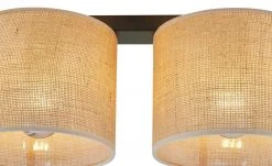 Deckenleuchte, 2-flammig mit Schirmen aus Jute -Innenleuchten Verkaufsladen 11687788 3 202206231234