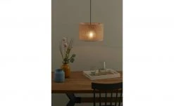 Pendelleuchte, 1-flammig, Juteschirm `klein` | 30|cm