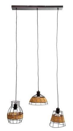 Pendelleuchte, 3-flammig, Rattan / Metall -Innenleuchten Verkaufsladen 11687915 5 202204122233