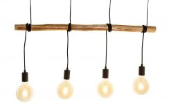 Pendelleuchte, 4-flammig, Eukalyptusholz-Balken 5 Pendelleuchte, 4-flammig, Eukalyptusholz-Balken -Innenleuchten Verkaufsladen 11687918 2 202204122233