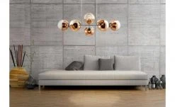 Pendelleuchte, 8-flammig, Glaskugeln kupferfarben 6 Pendelleuchte, 8-flammig, Glaskugeln kupferfarben -Innenleuchten Verkaufsladen 11687934 2 202204122233