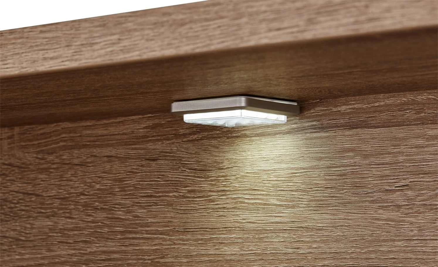 uno LED-Beleuchtungs-Set mit TV-Bühne Onyx | Vanille / Eiche sägerau (Nachbildung) 3 uno LED-Beleuchtungs-Set mit TV-Bühne Onyx | Vanille / Eiche sägerau (Nachbildung) – Bild 3