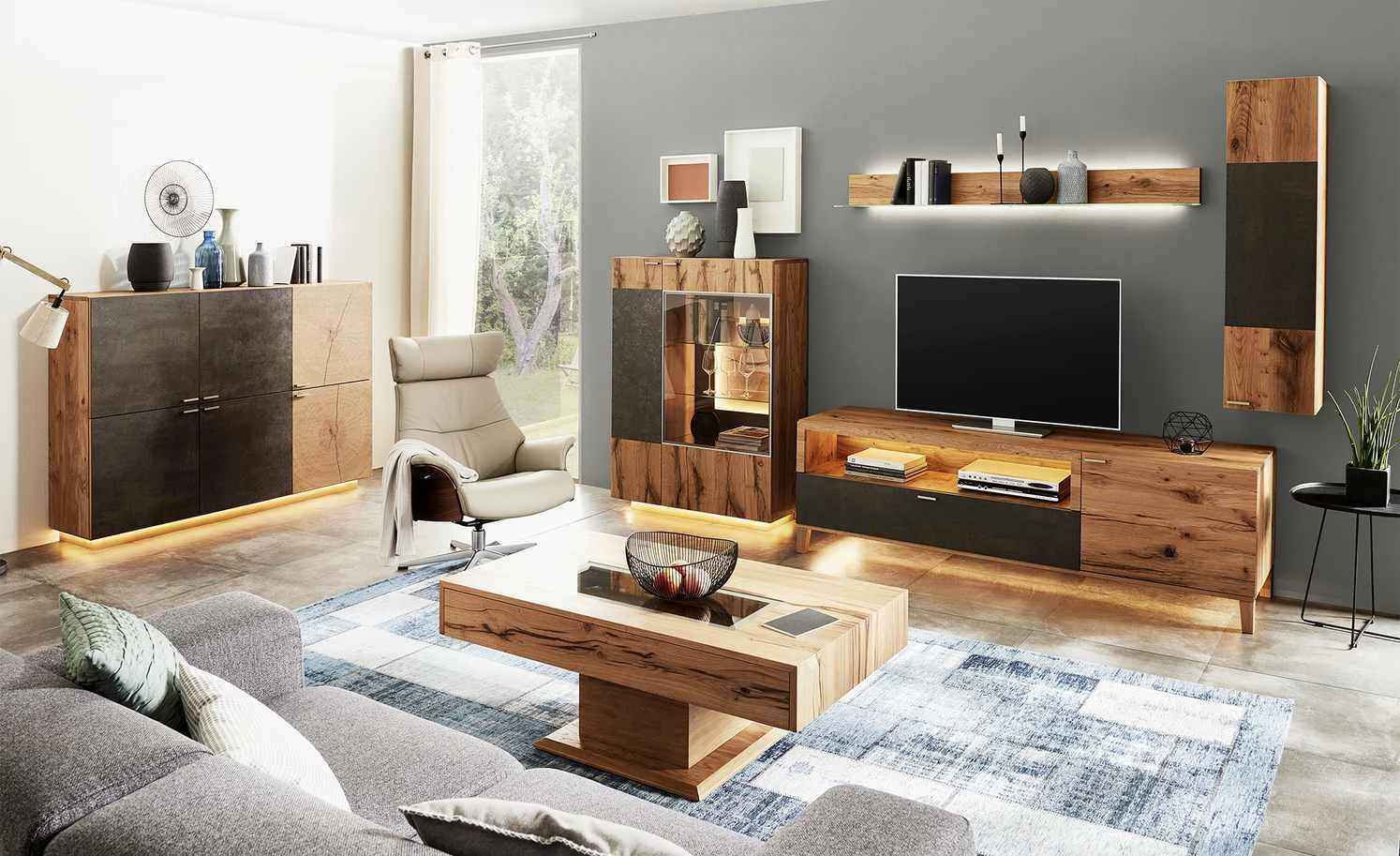 Wohnwert Sockelbeleuchtung Sideboard Natura 2 Wohnwert Sockelbeleuchtung Sideboard Natura – Bild 2