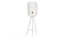 Stehleuchte, 1-flammig, Metallschirm Gatsby | Weiß