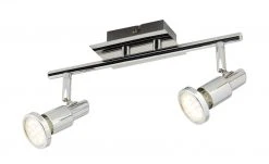 KHG LED-Deckenstrahler chrom 2 Spots