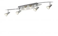 KHG LED-Deckenstrahler silber 6 Spots