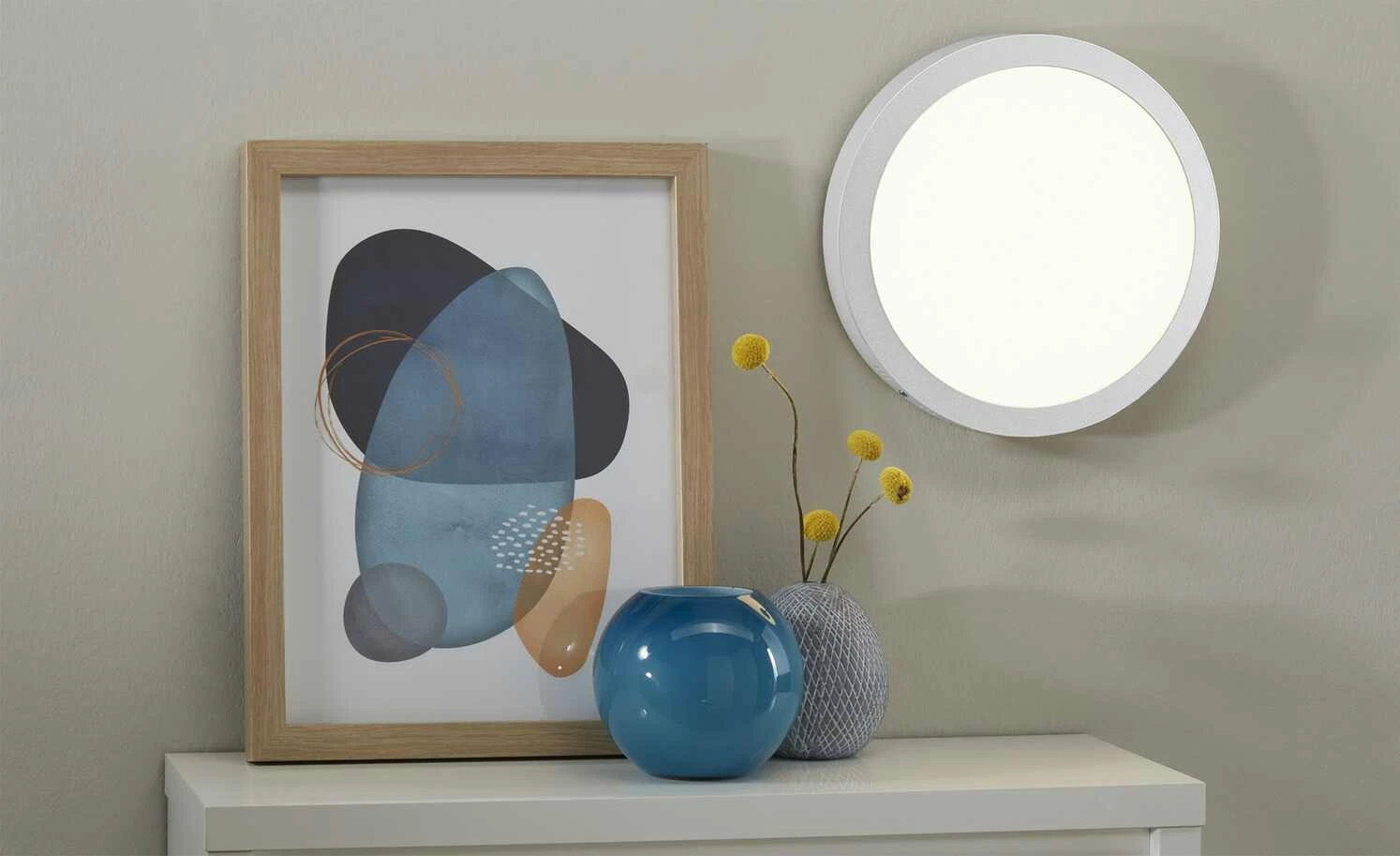 LED-Panel, chrom matt, rund ´mittel´ | 18|W 2 LED-Panel, chrom matt, rund ´mittel´ | 18|W – Bild 2