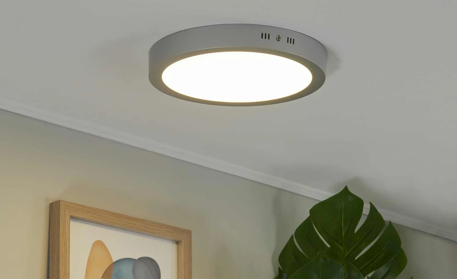 LED-Panel, chrom matt, rund ´mittel´ | 18|W 1 LED-Panel, chrom matt, rund ´mittel´ | 18|W