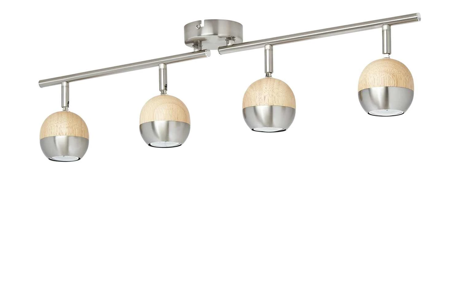 KHG LED-Spot, 4-flammig, mit Holz 3 KHG LED-Spot, 4-flammig, mit Holz – Bild 3